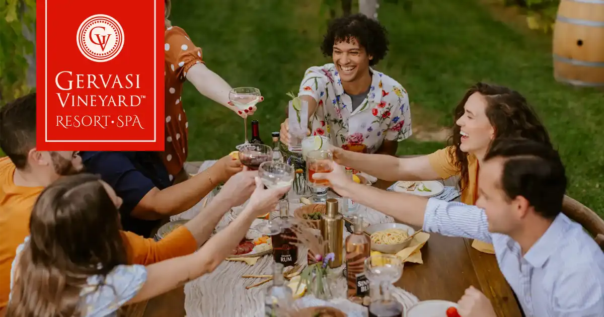 Gervasi Vineyard restaurant logo - View nutrition facts, calories, and macros for menu items at 1700 55th St NE Canton, OH 44721