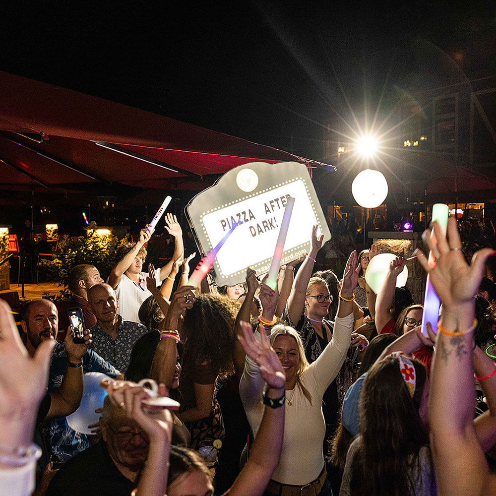 Piazza After Dark at Gervasi Vineyard